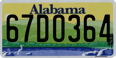 AL license plate 67DO364