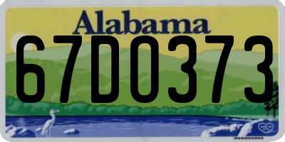 AL license plate 67DO373