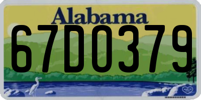 AL license plate 67DO379