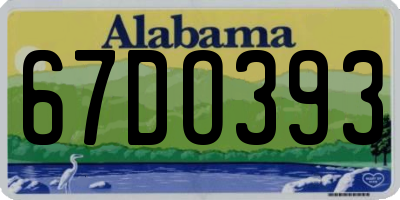 AL license plate 67DO393