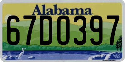 AL license plate 67DO397