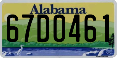 AL license plate 67DO461