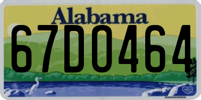 AL license plate 67DO464