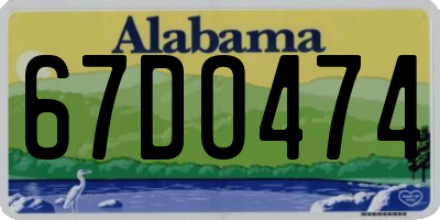 AL license plate 67DO474