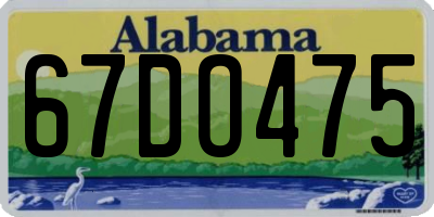AL license plate 67DO475