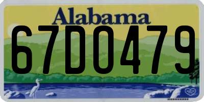 AL license plate 67DO479