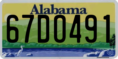 AL license plate 67DO491