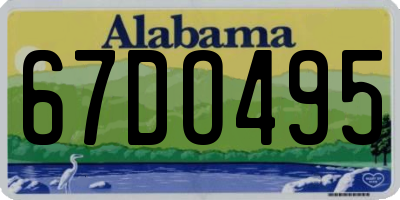 AL license plate 67DO495