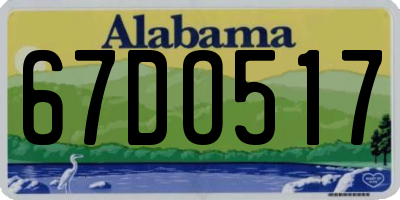 AL license plate 67DO517