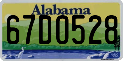 AL license plate 67DO528