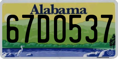 AL license plate 67DO537
