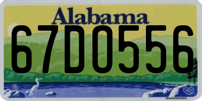 AL license plate 67DO556