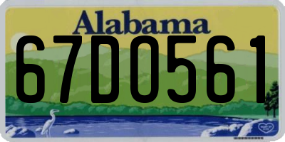 AL license plate 67DO561
