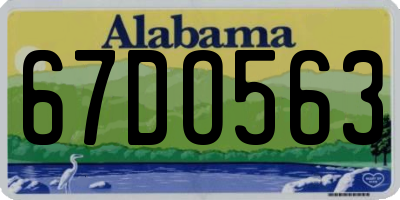 AL license plate 67DO563