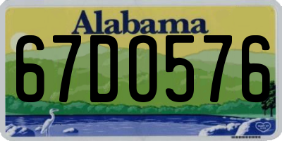 AL license plate 67DO576