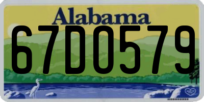 AL license plate 67DO579