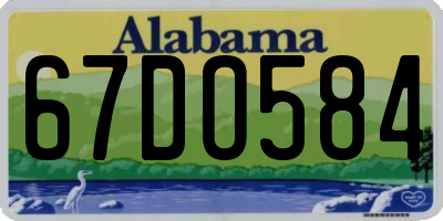 AL license plate 67DO584