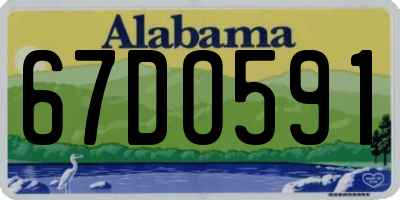 AL license plate 67DO591