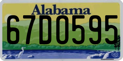 AL license plate 67DO595