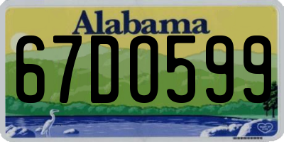 AL license plate 67DO599