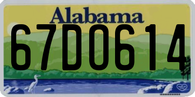 AL license plate 67DO614