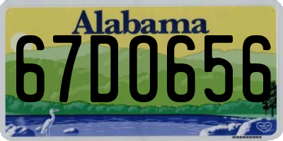 AL license plate 67DO656