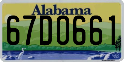 AL license plate 67DO661