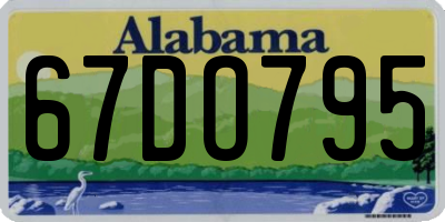 AL license plate 67DO795
