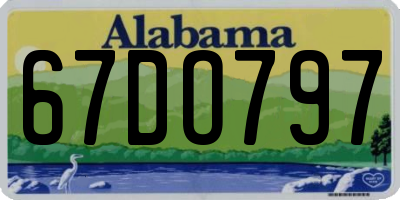 AL license plate 67DO797