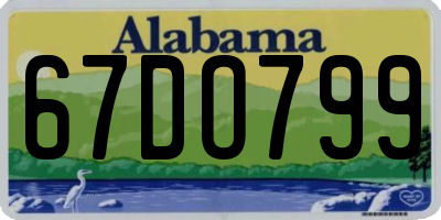 AL license plate 67DO799