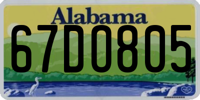 AL license plate 67DO805