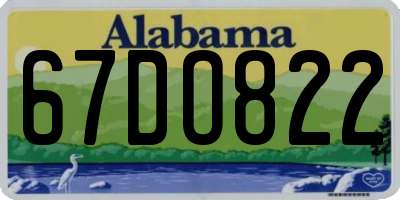AL license plate 67DO822