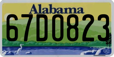 AL license plate 67DO823