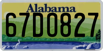 AL license plate 67DO827