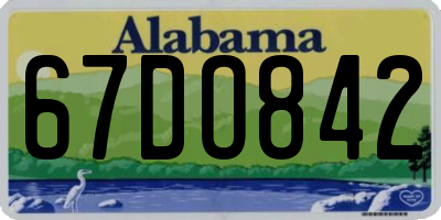 AL license plate 67DO842