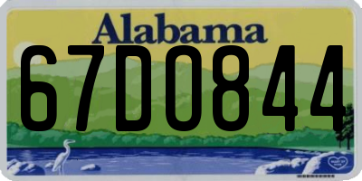 AL license plate 67DO844