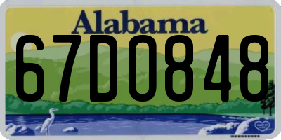 AL license plate 67DO848
