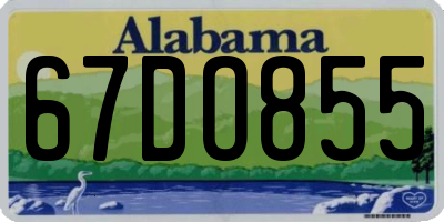 AL license plate 67DO855