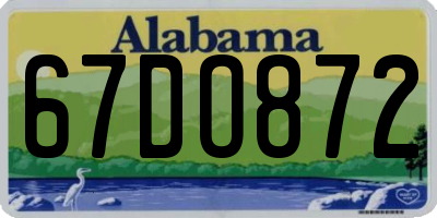 AL license plate 67DO872