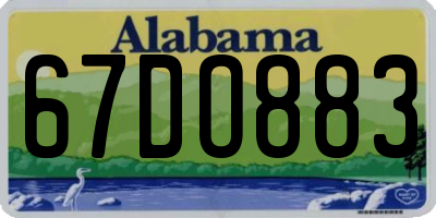 AL license plate 67DO883