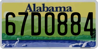 AL license plate 67DO884