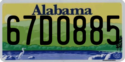 AL license plate 67DO885