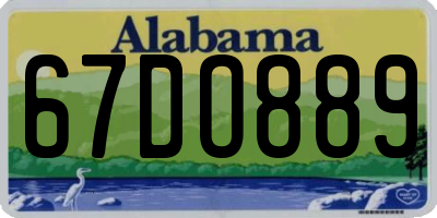 AL license plate 67DO889