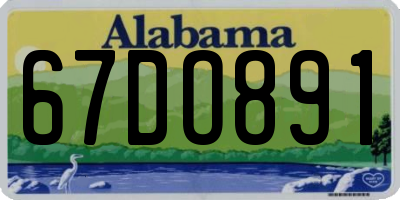 AL license plate 67DO891