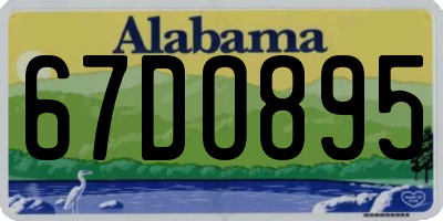 AL license plate 67DO895