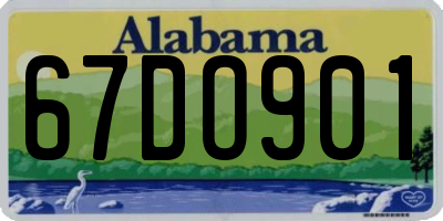 AL license plate 67DO901