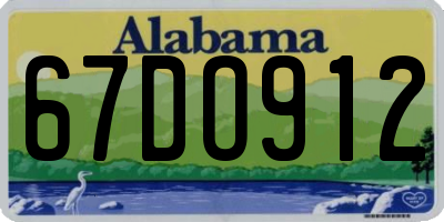 AL license plate 67DO912