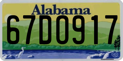 AL license plate 67DO917