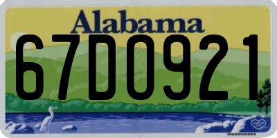 AL license plate 67DO921