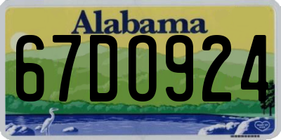 AL license plate 67DO924